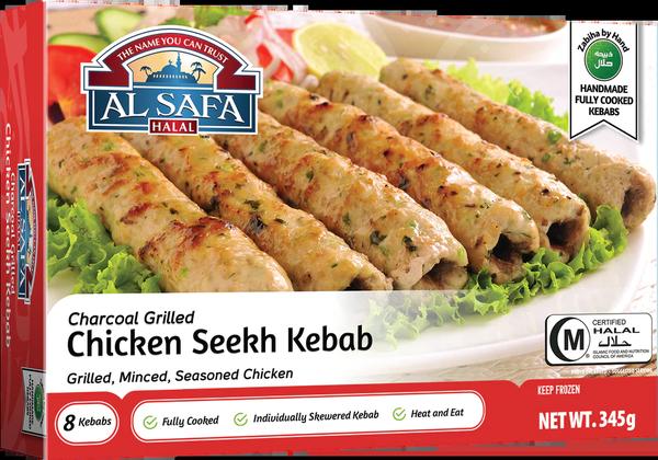 Al Safa Charcoal Grilled Chicken Seekh Kabab 345g