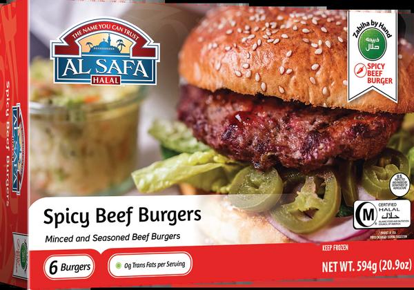 Al Safa Spicy Beef Burger 6 PCS