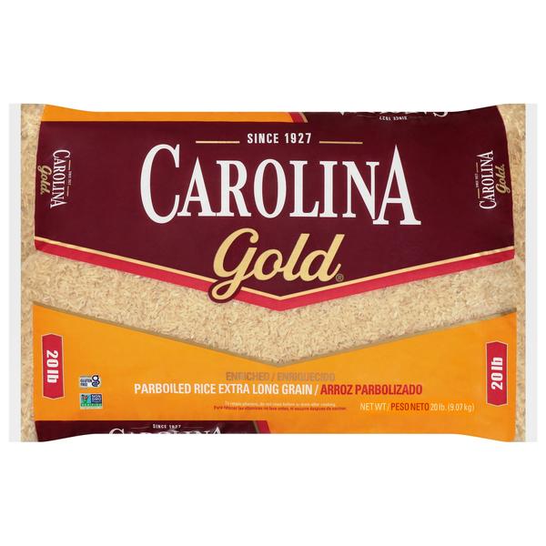 CAROLINA gold PARBOILED RICE EXTRA LONG GRAIN 20lb