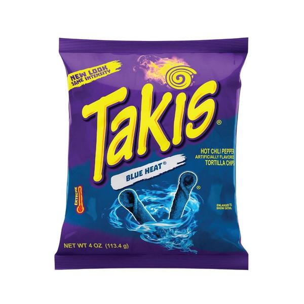 Takis Blue Heat Hot Chili Pepper Chips 4oz