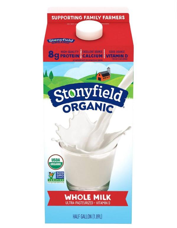 Stonyfield Organic Whole Milk 1.8l