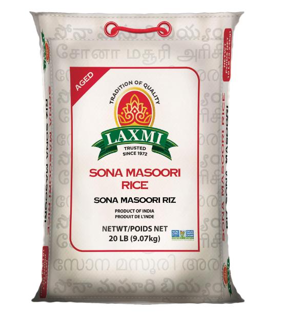 Laxmi Sona Masoori Rice 20lbs