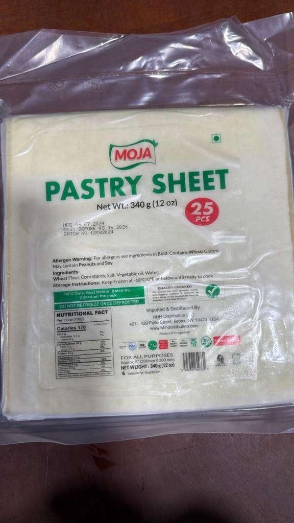 Moja Pastry Sheet 25pcs.