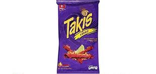 Takis Hot Chili Pepper & Lime Tortilla Chips 56g